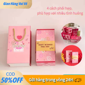 【48h】Hộp quà lì xì bật nhảy bất ngờ, mở tự động tạo cảm giác vui nhộn, thích hợp cho tiệc sinh nhật và họp mặt bạn bè.