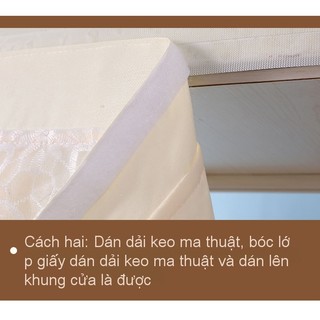 Rèm cửa phong cách Trung Quốc mới + Velcro, ngăn muỗi ren, phòng ngủ/phòng tắm, cao cấp, kèm thanh rèm