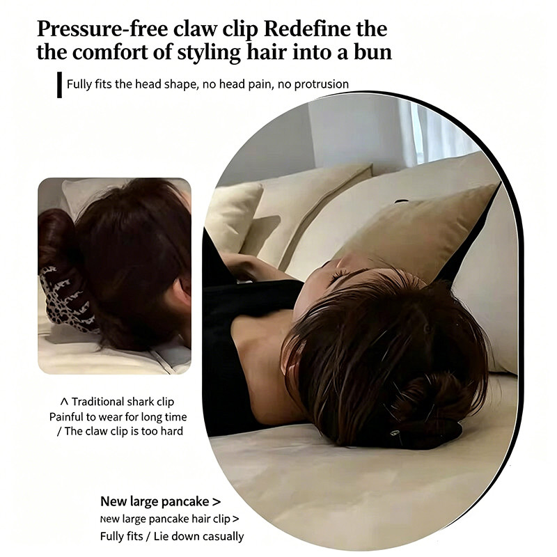 Kẹp tóc phẳng sáng tạo không gây tổn thương tóc, phù hợp cho yoga và các hoạt động thể thao