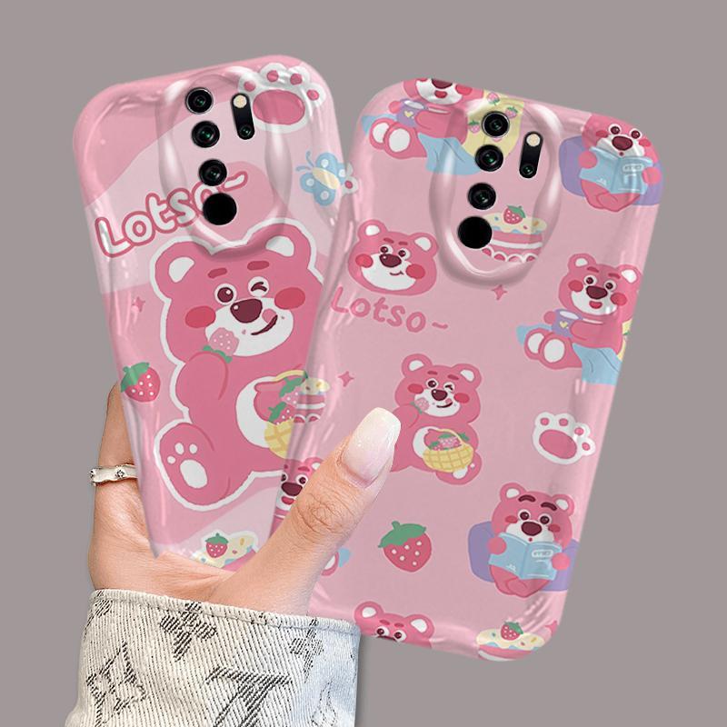Vỏ silicon hoạt hình cho Redmi Note 8 Pro Redmi 9 3D Art Soft TPU Lotso Vỏ điện thoại chống sốc