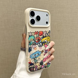 Ốp Điện Thoại Nửa Gói Thời Trang Cao Cấp Vẽ Graffiti Thích Hợp Cho iPhone 17promax 11 12promax 13pro 15pro 16plus 17pro 13 14pro 15 16 16 Ốp Chống Sốc