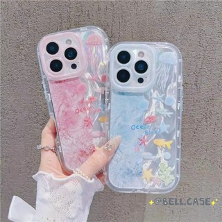 DànhCho IPhone 17 16 15 14 13 12 11 ProMax XR XS Max 7 8 Plus Mùa hè Marine World Feather trường hợp điện thoại