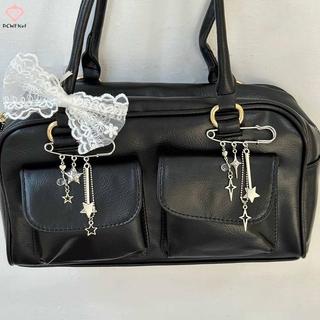 <![PCW-T] Huy Hiệu Pin Hình Ngôi Sao Bạc, Thích Hợp Trang Sức Thời Trang Y2K