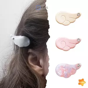 Kẹp Tóc Acid Axetic Cánh Mini Style Hàn Quốc - Thời Trang Xuân Cho Đuôi Ngựa