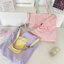 Macaron Màu Túi Tote Dung Tích Lớn Phong Cách Kem Mùa Hè Túi Nách Nữ Phong Cách Mới Phiên Bản Hàn Quốc Túi Messenger Thêu Tất Cả Trận Đấu Đi Lại