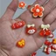 Set Charm Đỏ Trong Suốt Cute – Cherry, Kẹo, Hoa, Bé Gái Dễ Thương, Phụ Kiện DIY Trang Trí dép đáng yêu