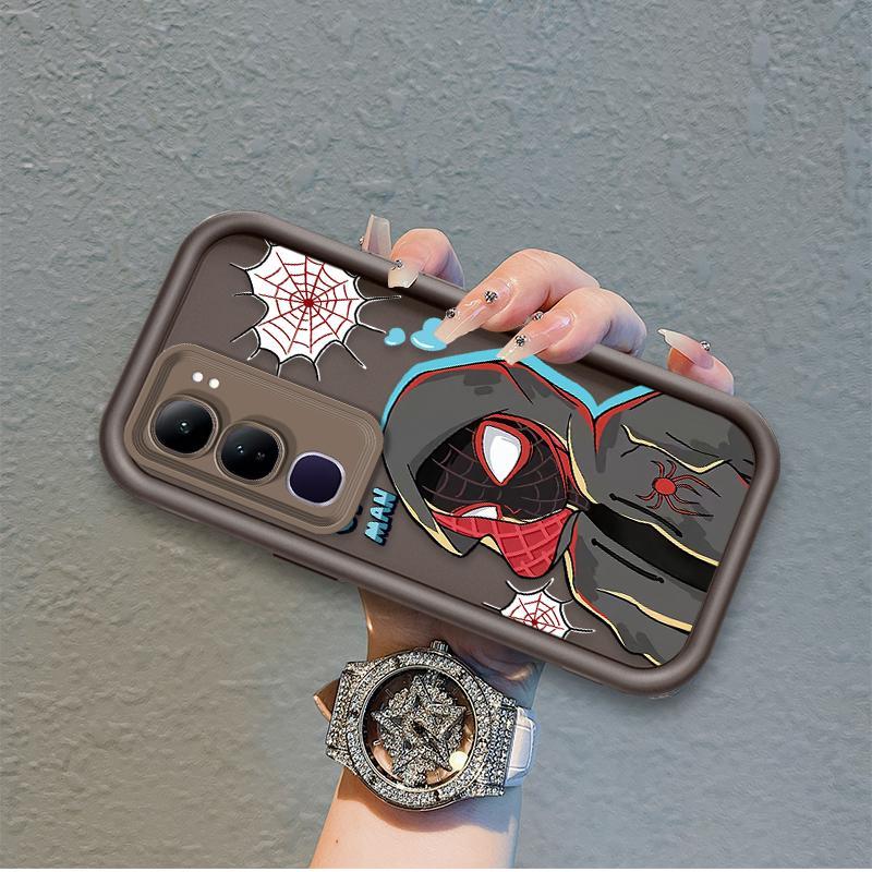 Ốp Lưng Cho VIVO Y19S Pro Y29 4G Hoạt Hình Silicon Mềm Ốp lưng TPU Spider Man Cool Boy Angel Eye Chống Sốc Ốp Lưng