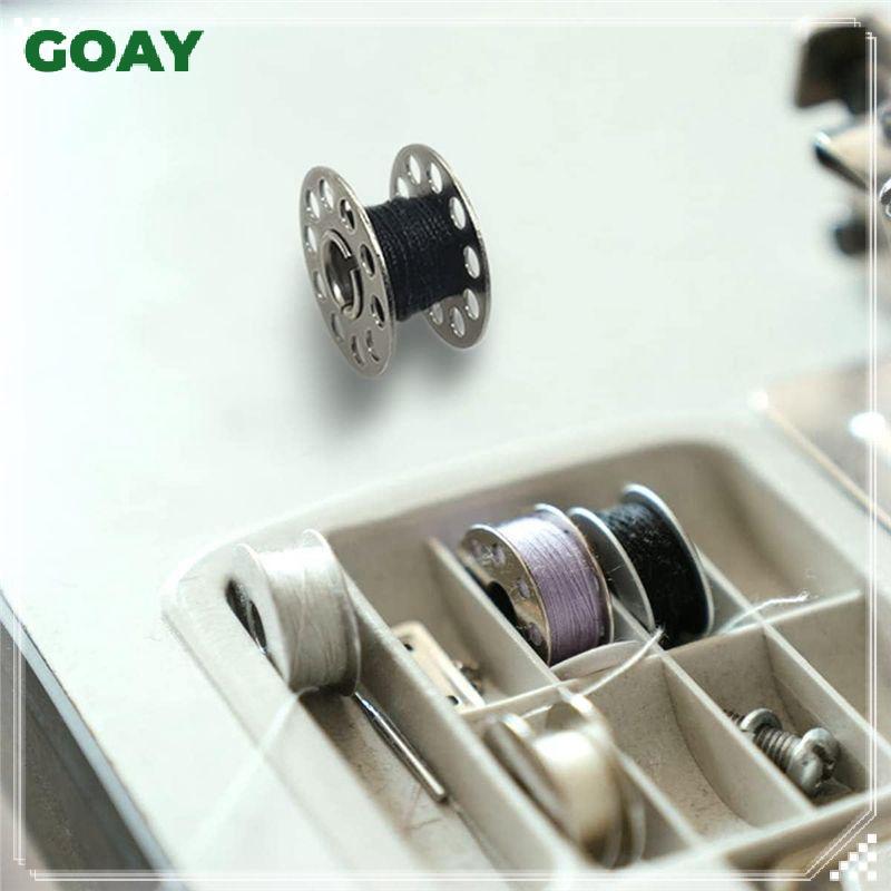GOAY 25 Chiếc Máy May Nhựa Bobbins Ống Thay Thế Có Hộp Trong Suốt Cho Máy May Gia Đình DIY Quần Áo Thủ Công Dự Án VN
