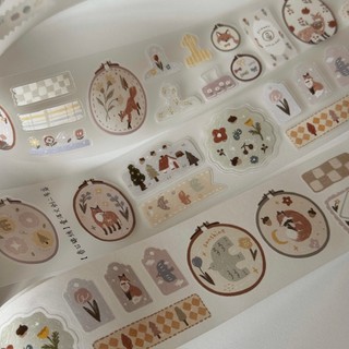 Washi tape PET tape bế viền Yier Splendor Spring