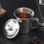 Cốc Inox MONOSTYLE, Thiết Kế Tay Cầm Có Nắp Cốc Cà Phê, Cốc Nước Inox 304 200-1600ML Sử Dụng Di Động