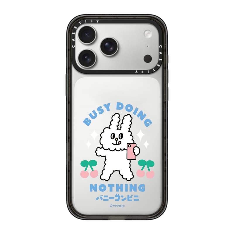 CASECASE X Hộp đựng thỏ bận rộn Màu đen / Xanh da trời / Hồng Bộ sưu tập kẹo Fizz Màu sắc trong suốt Cứng hút từ tính Vỏ tác động cho Apple IPhone 13 14 15 16 17Pro Max Plus Có hộp