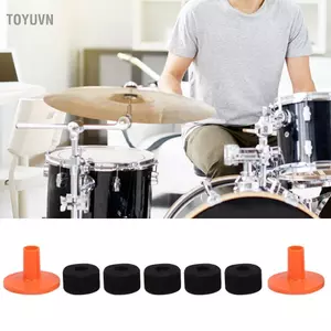 Toyuvn Bộ 5 miếng đệm nỉ Cymbal và chất liệu nhựa cho trống đứng