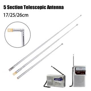Any2Get5% tắt 17 / 25cm 5 phần Kim loại Full-Channel Am Fm Ăng-ten vô tuyến Ăng-ten kính thiên văn Ăng-ten xoay trên không M2.5