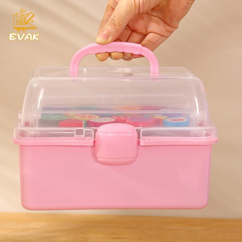 Alittlesetrtu Hộp Bảo Quản Trang Sức Dễ Thương Cho Bé Gái Phụ Kiện Tóc, Kẹp Tóc, Dây Đầu, Văn Phòng Phẩm VN