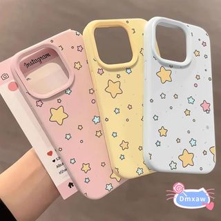 Ốp Điện Thoại Ngôi Sao Hoạt Hình Dễ Thương Cho OPPO Reno 15F 15C 15 Pro Max Mini 14 13 11 Pro 5G Vỏ Màu Kẹo Ngộ nghĩnh Xanh Vàng Hồng Mờ Ốp Lưng Mềm Chống Sốc