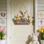 Thỏ Phục Sinh Trang Trí Tường Chào Mừng Danh Sách Trứng Phục Sinh Tulip Mặt Dây Chuyền Tường 2D