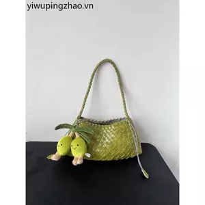 Chính Hãng Da Thật Chính Hãng Túi Dệt Tay Màu Sắc Tươi Phù Hợp Với Thuyền Túi Nách Túi Xách Túi Đeo Vai Nữ Trẻ Em Túi Mẹ