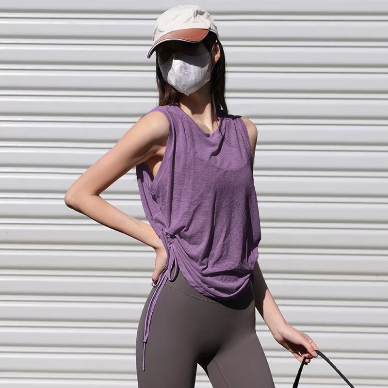 Áo Vest Thể Thao Không Tay Cho Nữ, Mỏng Nhẹ, Nhanh Khô, Phù Hợp Tập Yoga Mùa Hè, Có Size Lớn