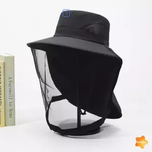 Mũ chống muỗi unisex có thể gập lại, lưới ẩn, chống tia UV và côn trùng