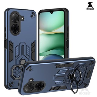 Dành Cho Redmi A5 Ốp điện thoại Cứng Giáp Với Giá Đỡ Nhẫn Đôi Cạnh Mềm Chống Sốc Mỏng Vỏ