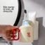 Bộ cốc nước súc miệng từ tính không đục lỗ-Thiết kế kiểu kem đơn giản Tiết kiệm không gian