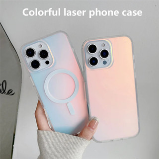[JLK] Dành Cho Iphone 17 Pro Max Laser Color Matte Phone Case 17Pro Vỏ Từ Tính 17Air Gradient Colors Case Sun Set Sky
