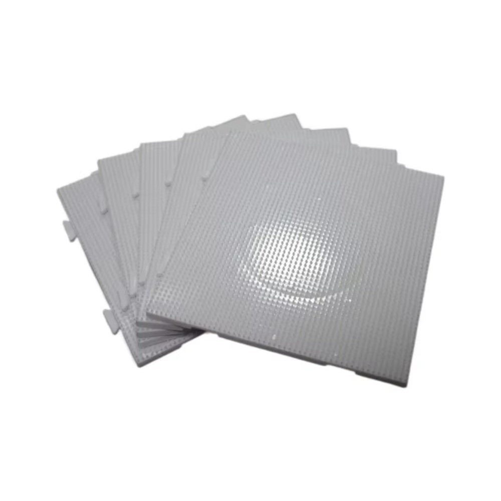Mẫu tròn chịu nhiệt SEYAWSON, Hạt Perler Hama chất lượng cao ba chiều, 52 * 52 Chấm DIY Làm câu đố thủ công Trang trí bảng đậu 2.6mm Câu đố giáo dục