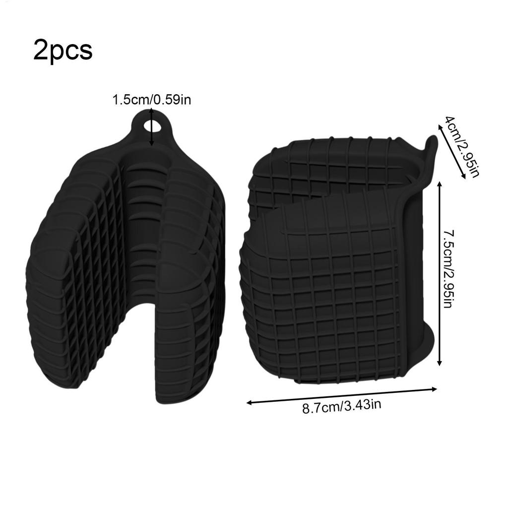 Silicone Oven Gloves Finger Gripper Mittens Non-Slip Cooking Baking Gloves Kitchen Pinch Covers for Adjusting greiwe2vn