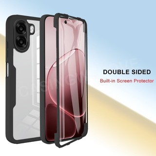Dành Cho OPPO A6t A6X A6 A6T Pro 4G 5G 2025 360 Ốp Điện Thoại Plus Flip Cover 360° Ốp lưng bảo vệ chống sốc bằng silicon mềm hai mặt