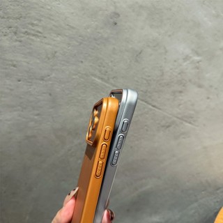 Sơn Kim Loại Từ Tính Ốp Lưng Điện Thoại iPhone 17 16 15 14 13 Pro Max 17 Air 16 15 14 Plus Nút Bảo Vệ Vỏ Thời Trang Chống Sốc