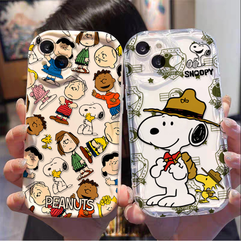 Ốp Lưng Cho Honor 90 400 Lite 200 Pro 20 MAGIC 7LITE X9D X8C X9C Thông Minh 5G Snoopy Hoạt Hình Dễ Thương Mềm Sóng Silicon Bên Ốp Lưng