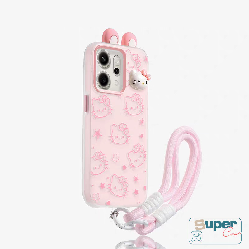 Ốp Lưng Cho Realme C53 C55 C63 C71 C75 15X C65 C21 C30 C30S Note 50 C67 C33 N61 C31 C15 C35 C85 C61 C51 11 5i 6i C3 C25Y Ngọt Ngào Dễ Thương Hình Mèo Con Trái Tim 3D Tai Silicon Mới 2 in1 Bao da