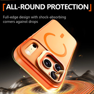 Ốp lưng từ tính Lereach cho iPhone 17 Pro Max 17 Pro Acrylic + TPU Vỏ điện thoại Vỏ màu sáng chống sốc toàn diện