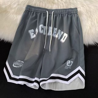 Quần năm phần tư nam nữ, retro đường phố, dây rút cao cấp, phù hợp đi biển