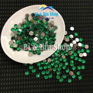288 Viên Đá Kết Nhựa Tròn 8mm Đính Kết Trang Phục, Làm Phụ Kiện Thời Trang