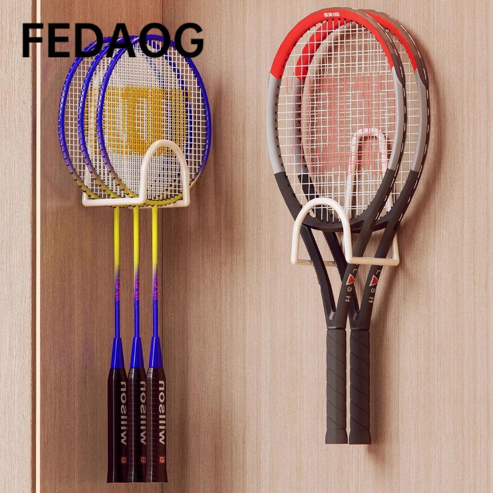 Khung treo vợt cầu lông, tennis và pickleball bằng kim loại dán tường - FEDAOG