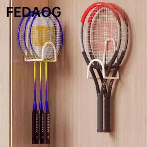 Khung treo vợt cầu lông, tennis và pickleball bằng kim loại dán tường - FEDAOG