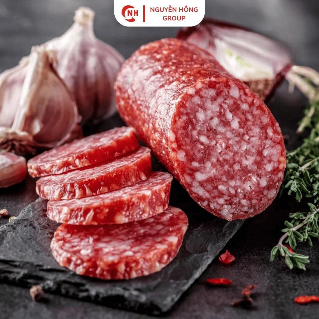 Salami xúc xích hun khói Checkizovo 300g, Salami giò hun khói nhập khẩu Nga, Nguyễn Hồng Heo