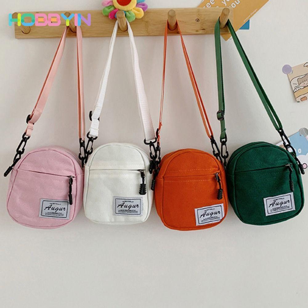 HOBBYIN Túi vải nhỏ HOBBYIN, Túi đeo vai nữ thêu phong cách Nhật Bản, Túi đeo chéo vải canvas phù hợp cho nữ bé gái