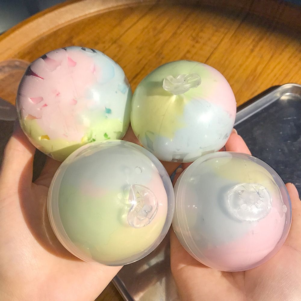 SAIA Rainbow Crispy Balls, Soft Stress Relief Bóp Bóng Fidget giác quan, Quà tặng có thể định hình Không phục hồi Đồ chơi Pinch giải nén có thể tái sử dụng Văn phòng Thư giãn tại nhà