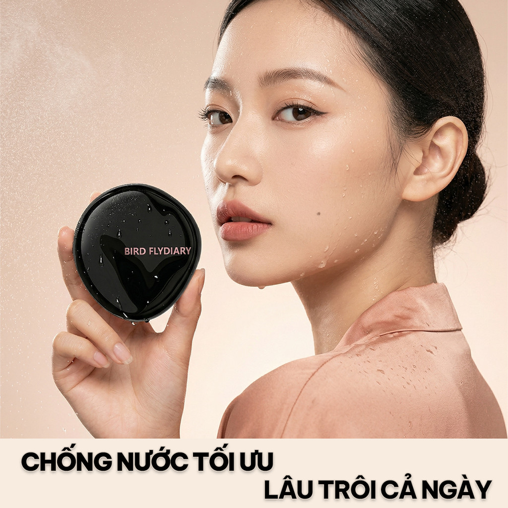 BFD Phấn Nước Cushion Siêu Che Khuyết Điểm Lâu Trôi 24H Đi Làm Cả Ngày Lì Mịn Tone Sáng 10g + Refill