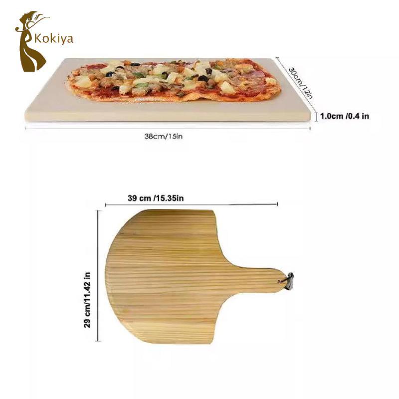 Đá Pizza Hình Chữ Nhật Có Vỏ Pizza Bộ Đá Pizza Nướng Nướng