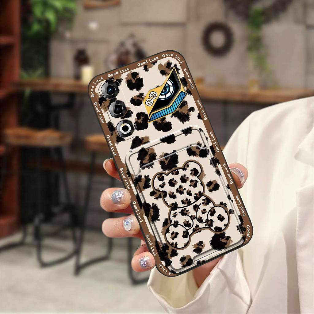 Ốp điện thoại TPU bọc toàn bộ cho ZTE Nubia Neo3 GT 5G, khe cắm thẻ, chống bụi, chống thấm, chống va đập, thiết kế graffiti hoạt hình, bảo vệ mặt sau