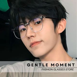 Mắt kính đổi màu GENTLE MOMENT thời trang nam nữ gọng kim loại chống tia UV chống áng sáng xanh phong cách GMX129