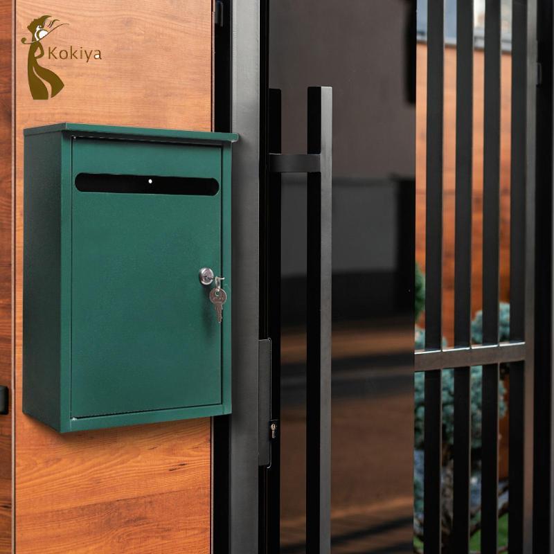 Treo Tường Khóa Hộp Thư Lắp Đặt Dễ Dàng Nhà Phố Ngoài Trời Gia Đình Nơi Ở Hành Lang Văn Phòng Thương Mại Nông Thôn Hộp Thả Lớn