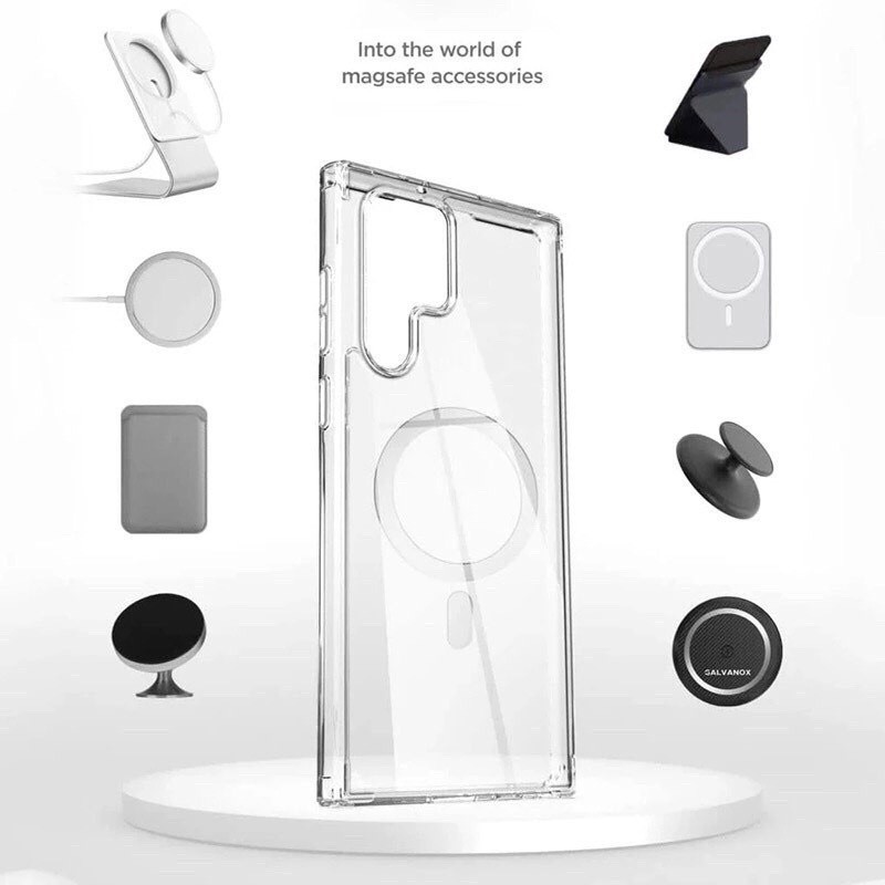 [Chính Hãng] Ốp Lưng Trong Suốt Likgus Cho Samsung S23 Đến S26 Ultra - Hỗ Trợ Sạc Không Dây Từ Tính, Kháng Ố Vàng