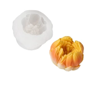 SA Paeonia Lactiflora Hoa Khuôn Silicon Đa Năng Làm Xà Phòng Kẹo Bánh Sô Cô La Nướng