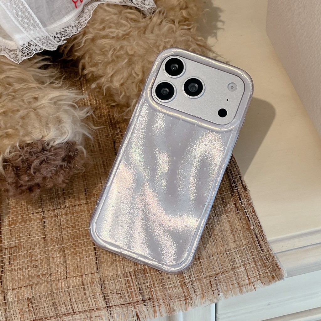 Ốp điện thoại họa tiết sóng cực quang đơn giản cho IPhone17ProMax 17 16 15 14ốp lưng iphone