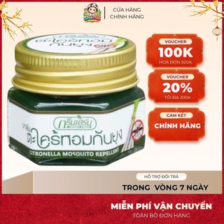 Dầu Cù Là Muỗi Sả Cintronella Grass essence Mosquito Repellent Thái Lan 20gr /10gr
