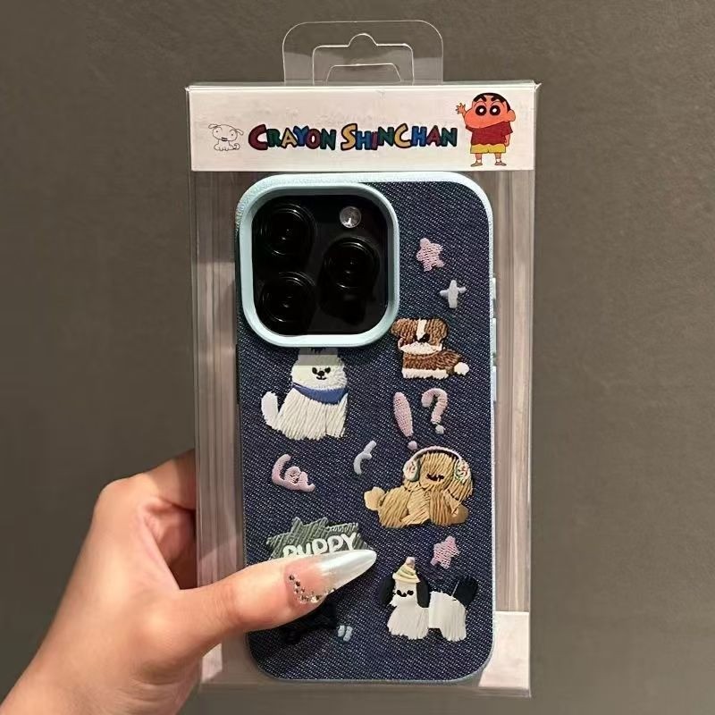 Dễ Thương Cowboy Puppy Trường Hợp Điện Thoại Cho iPhone 17 16 15 14 13 12 11 Pro Max X Xr Xs Max_